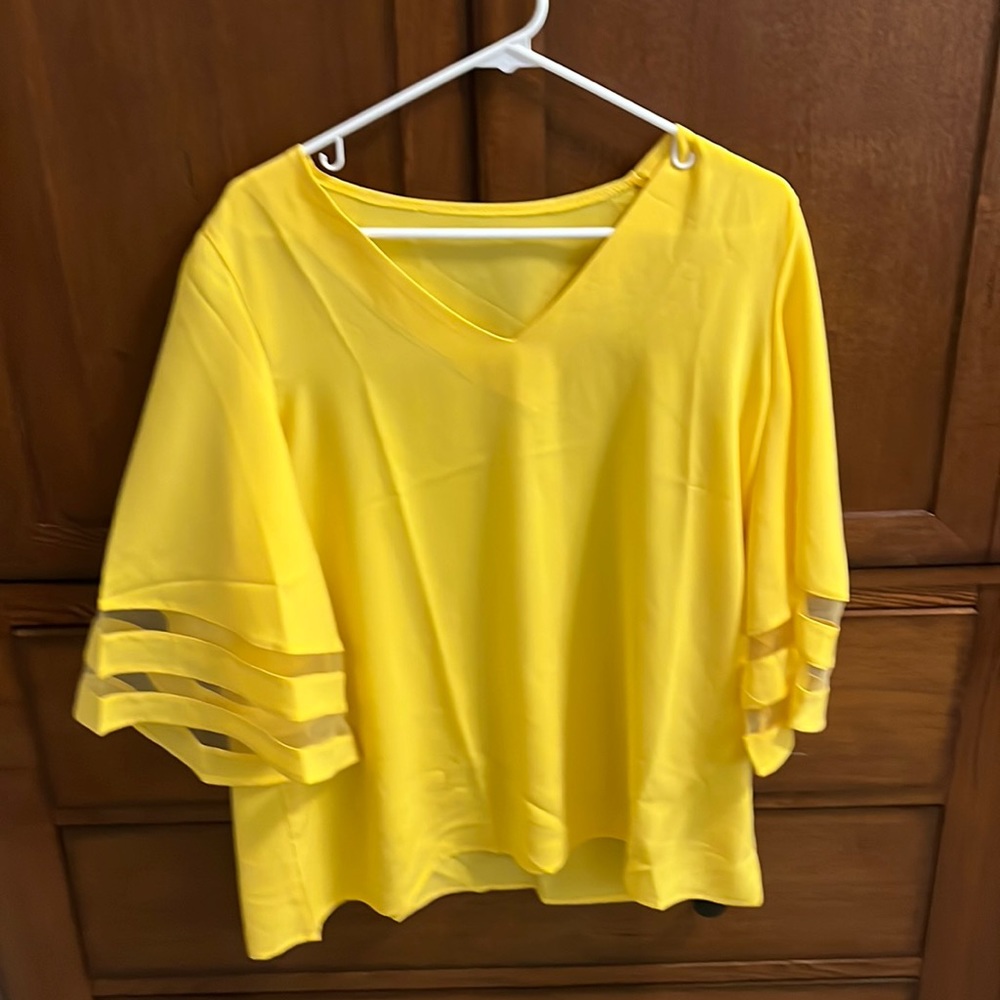 Yellow blouse